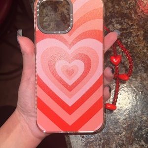 Casetify 70s red heart
